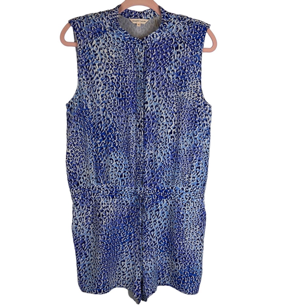 Rebecca Taylor Leopard Fever Romper, Size 8 - Picture 11 of 16